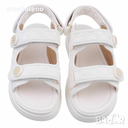 Дамски сандали на танкетка, 3цвята , снимка 9 - Сандали - 50579245