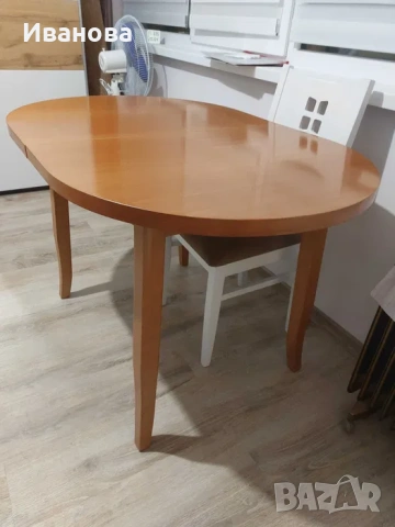 Трапезна маса 80/120 см + 30 см