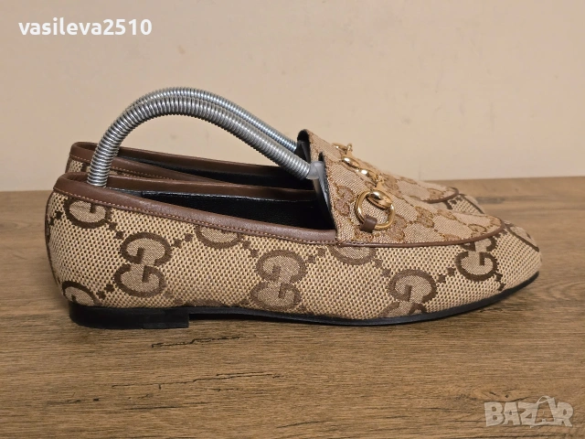 Gucci дамски обувки от естествена кожа , снимка 6 - Дамски ежедневни обувки - 53892310