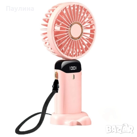 Преносим вентилатор 3 в 1, с 5 скорости и цифров дисплей, снимка 4 - Вентилатори - 51816904