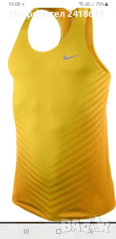 Nike Dri - Fit  Mens Size L  ОРИГИНАЛ! Мъжки Дишащ Потник!, снимка 2 - Спортни дрехи, екипи - 50630355