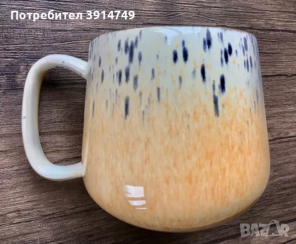 Керамична чаша, гланцирана, голяма-480 мл, топли напитки, есенно-зимен мотив, високо качество, НОВА, снимка 2 - Чаши - 49673957