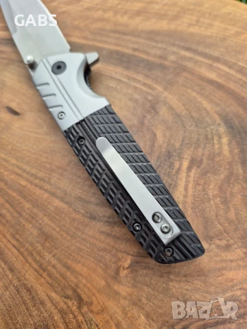 Сгъваем джобен нож с дървена дръжка СМ133, снимка 7 - Ножове - 51406529