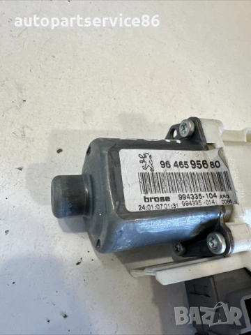 Мотор за заден ляв прозорец за Peugeot 407 2.2 HDI (2007) 9646595680, снимка 2 - Части - 53737234