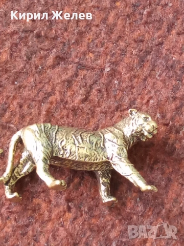 Бронзова фигурка на 🐅 тигър 45012, снимка 5 - Колекции - 54199342