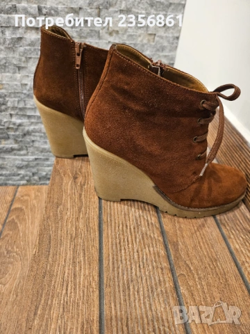 Зимни дамски боти естествен велур , снимка 5 - Дамски боти - 53492560