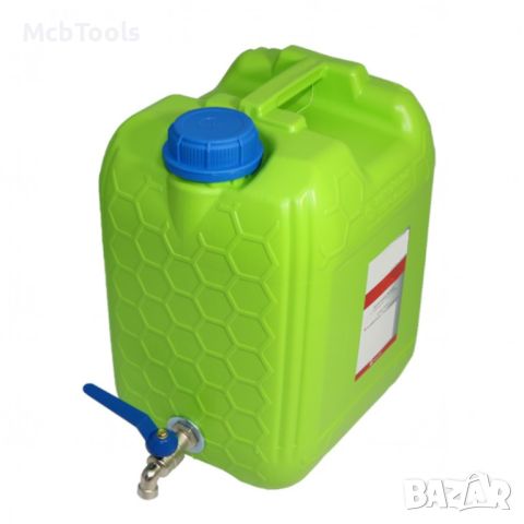 Туба за вода 20 литра с метално кранче Права, снимка 1 - Други инструменти - 46447010