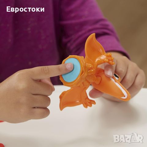 Играчка Play-Doh Dino Crew Crunchin' T-Rex за деца на 3 и повече години със забавни звуци на динозав, снимка 2 - Играчки за стая - 45919154