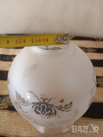 Шест стъкла за полилей,лампа комплект, снимка 5 - Полилеи - 52254908