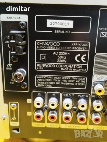 Ресийвър KENWOOD KRF - V7060D , снимка 4 - Ресийвъри, усилватели, смесителни пултове - 53884726