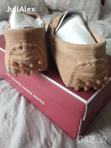 Велурени дамски мокасини John Scoth, снимка 2 - Маратонки - 54182016