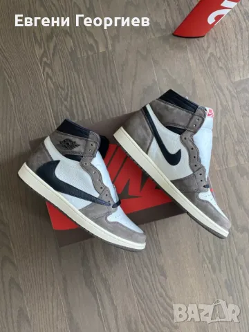 Кецове Jordan 1 Retro High OG SP Travis Scott Mocha CD4487 100, снимка 6 - Кецове - 47600628