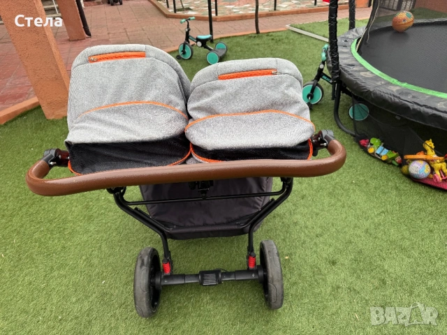 Количка за близнаци, снимка 6 - Детски колички - 53826028