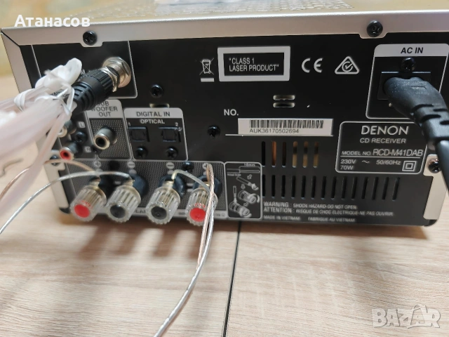 Микро Hi-Fi система Denon RCD-M41DAB + Тонколони SC-M41 Bluetooth & DAB+, снимка 12 - Аудиосистеми - 53660989
