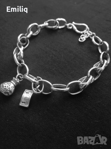 Нова Дамска Посребрена Гривна , снимка 2 - Гривни - 53569318