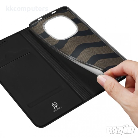 DUX DUCIS Skin Pro Кожен Калъф за Xiaomi Redmi Note 15 Pro 5G - Слот за карта, Стойка, 2 цвята, снимка 8 - Калъфи, кейсове - 53780267