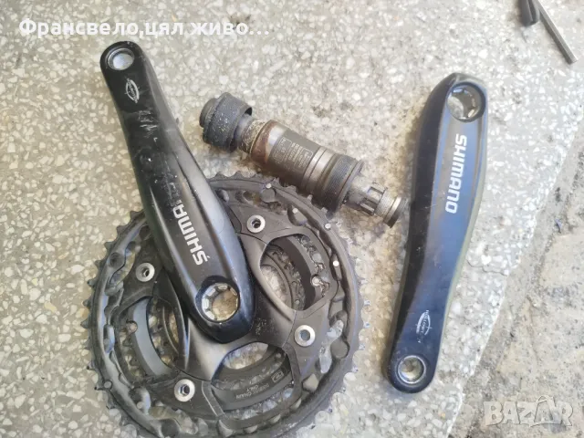 Курбел със средно движение за велосипед колело Shimano fc m 552, снимка 1