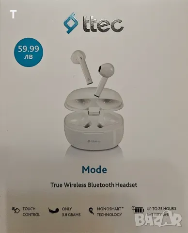 Безжични слушалки Ttec Mode, снимка 1 - Bluetooth слушалки - 47197993