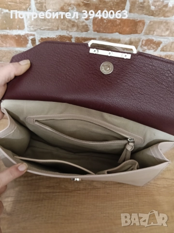 Дамска чанта от естествена кожа , снимка 8 - Чанти - 52674129