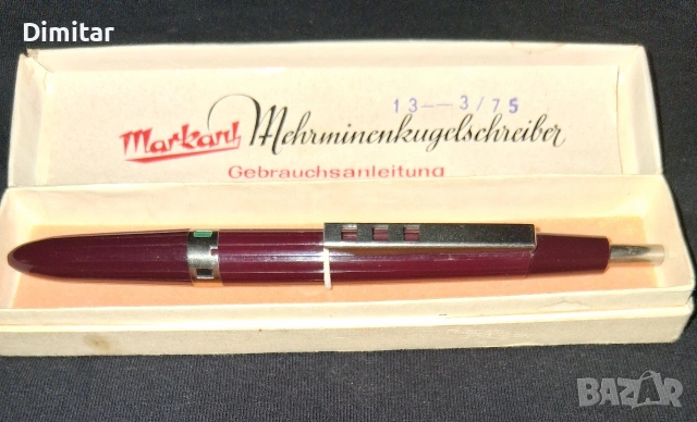Продавам колекционерска 4-цветна химикалка "Markant"! , снимка 2 - Колекции - 53460976