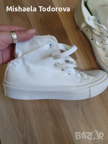 Нови Бели кецове оригинални Converse N 36,5 , снимка 5 - Кецове - 47037059