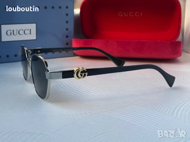 Дамски слънчеви очила Gucci 2025 2 цвята златни сребърни, снимка 16 - Слънчеви и диоптрични очила - 51703926