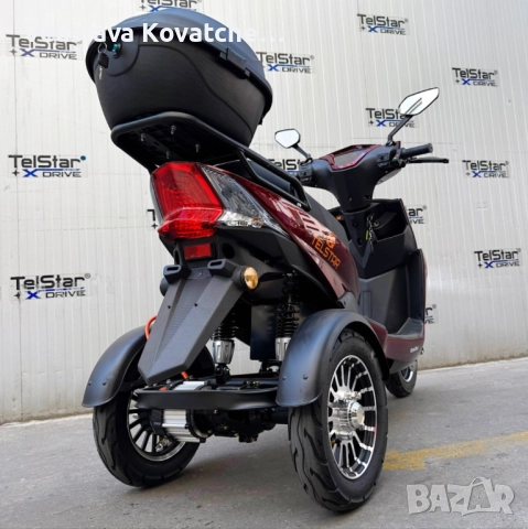 Електрическа триколка TS-350-8 60V 23Ah 2000W Нов модел 2025
