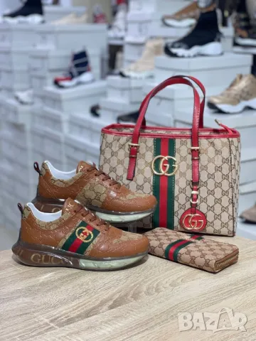 дамски маратонки, портмоне и чанта/ раница gucci, снимка 17 - Чанти - 46818779