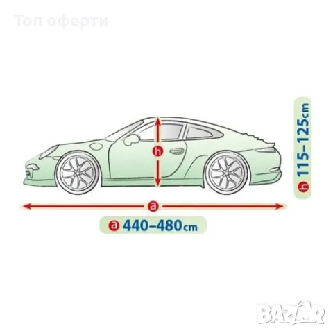 Покривало Kegel серия Mobile размер XL сиво за купе, снимка 2 - Аксесоари и консумативи - 49335332