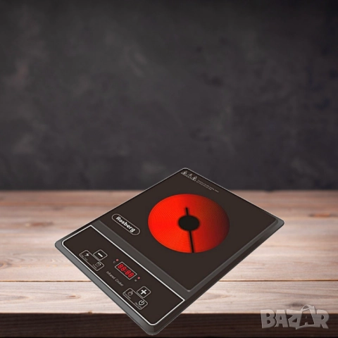 Котлон Rosberg R51445O, 2000W, Кристална плоча с инфрачервен нагревател, 26х26см., LED екран, снимка 3 - Друга електроника - 52137995