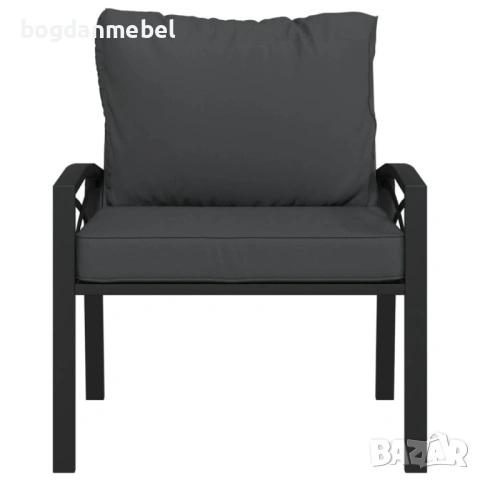 Sonata H Градински стол със сиви възглавници , снимка 2 - Градински мебели, декорация  - 53172792