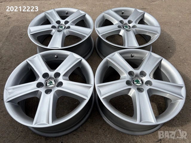 4 броя алуминиеви джанти за Skoda Praktik,Fabia,Roomster 16, снимка 4 - Гуми и джанти - 53871666