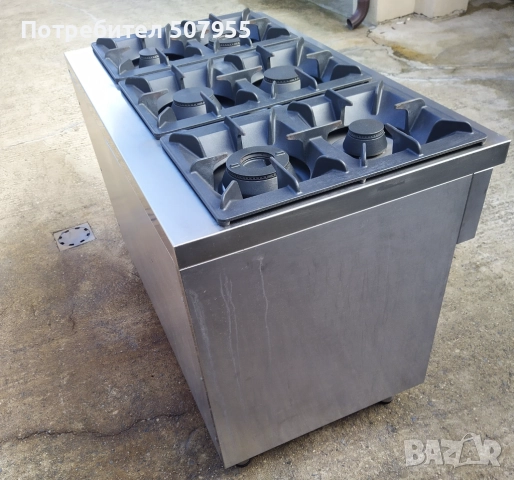 Професионален, италиански, газов котлон на база LINCAR - 6 горелки, снимка 7 - Обзавеждане на кухня - 52592457