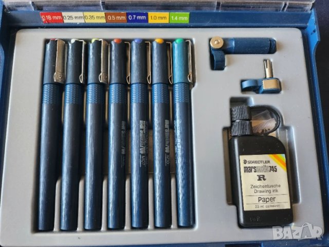 рапидографи немски Scibent Multi Cleo - 8 писци и Staedtler, нови, неползвани(Markant)...., снимка 4 - Ученически пособия, канцеларски материали - 48357389