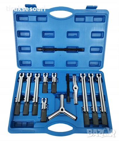 Комплект за избиване на лагери HAWEK HW-1131 – 13 части, професионален сепараторен комплект, снимка 4 - Други инструменти - 52459678