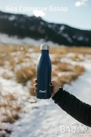 Нова спортна бутилка за вода напитки S'well 500 мл Вакуумно изолирана