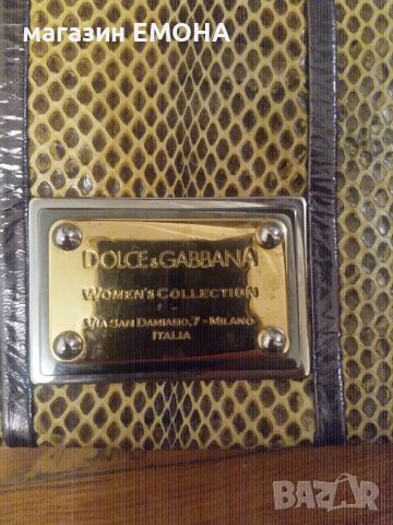 Dolce & Gabbana чанта от питон Miss Deco, снимка 7 - Чанти - 41967836