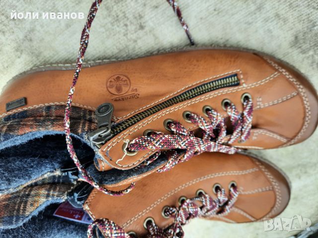 RIEKER-дамски зимни кожени шити обувки 41 номер,нови
