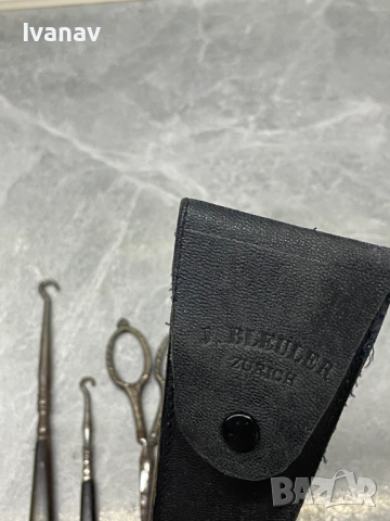 Винтидж комплект за копчета / плетене, снимка 4 - Антикварни и старинни предмети - 53956629