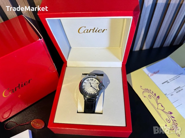 Нов Часовник Cartier Ballon Bleu 40MM  с пълен комплект опаковка, снимка 2 - Мъжки - 54279572