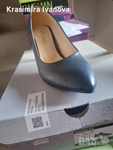 нови обувки Мегияс от еко кожа на среден ток,стилни и удобни , снимка 4 - Дамски ежедневни обувки - 54160972
