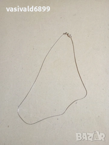 Посребрено синджирче , снимка 2 - Колиета, медальони, синджири - 53882179