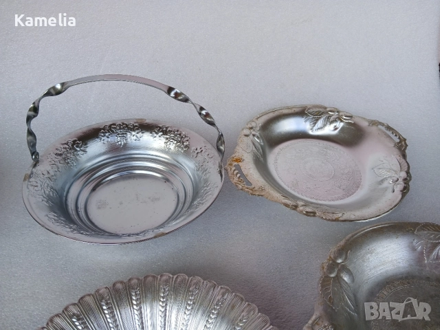 Винтидж алуминиеви подноси, снимка 5 - Антикварни и старинни предмети - 52187639