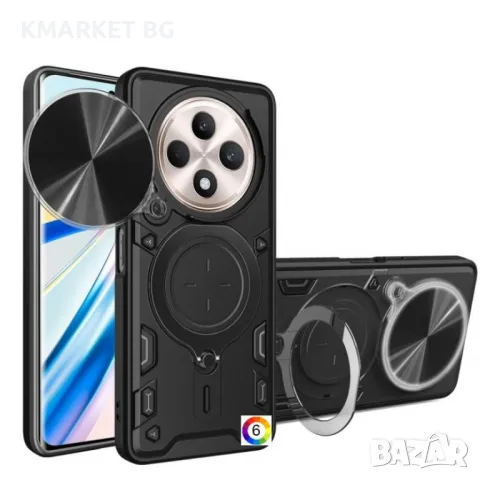 OPPO Reno12 F /12 FS 5G Удароустойчив CD Texture /Ring Holder Калъф и Протектор, снимка 1 - Калъфи, кейсове - 49255064