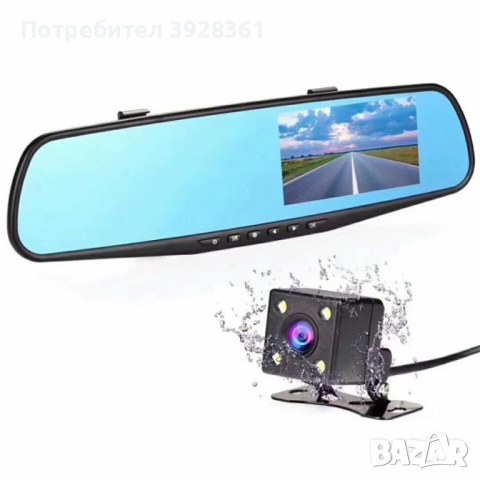 Видеорегистратор тип огледало за задно виждане DVR JPG 1080 P -8Mpx, снимка 1 - Други - 45003854