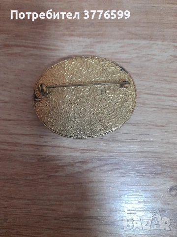 Винтидж порцеланова брошка, снимка 4 - Други - 53650609