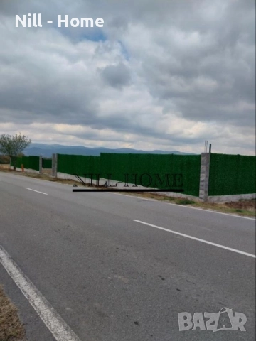 Поцинкована мрежа с декорация ( ИЗКУСТВЕНА ТРЕВА ) 4 мм. Тел / 40 мм. Око, снимка 12 - Огради и мрежи - 52303156