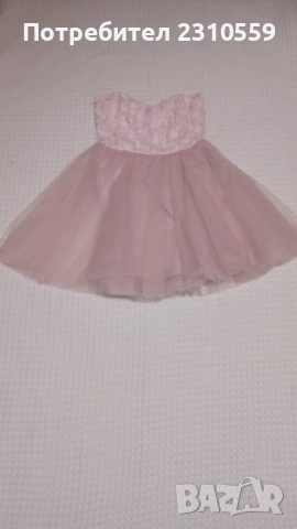 Рокля с тюл, снимка 2 - Рокли - 53396038