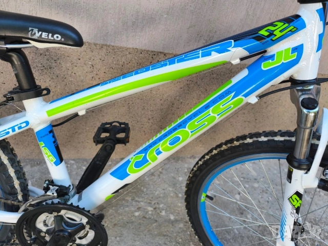 Алуминиев детски велосипед 24 цола Cross, снимка 7 - Велосипеди - 51526511