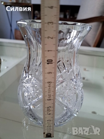 Кристална ваза , снимка 4 - Декорация за дома - 52886945